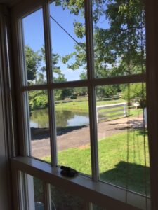 88 Orchard Carriage House Window view of pond